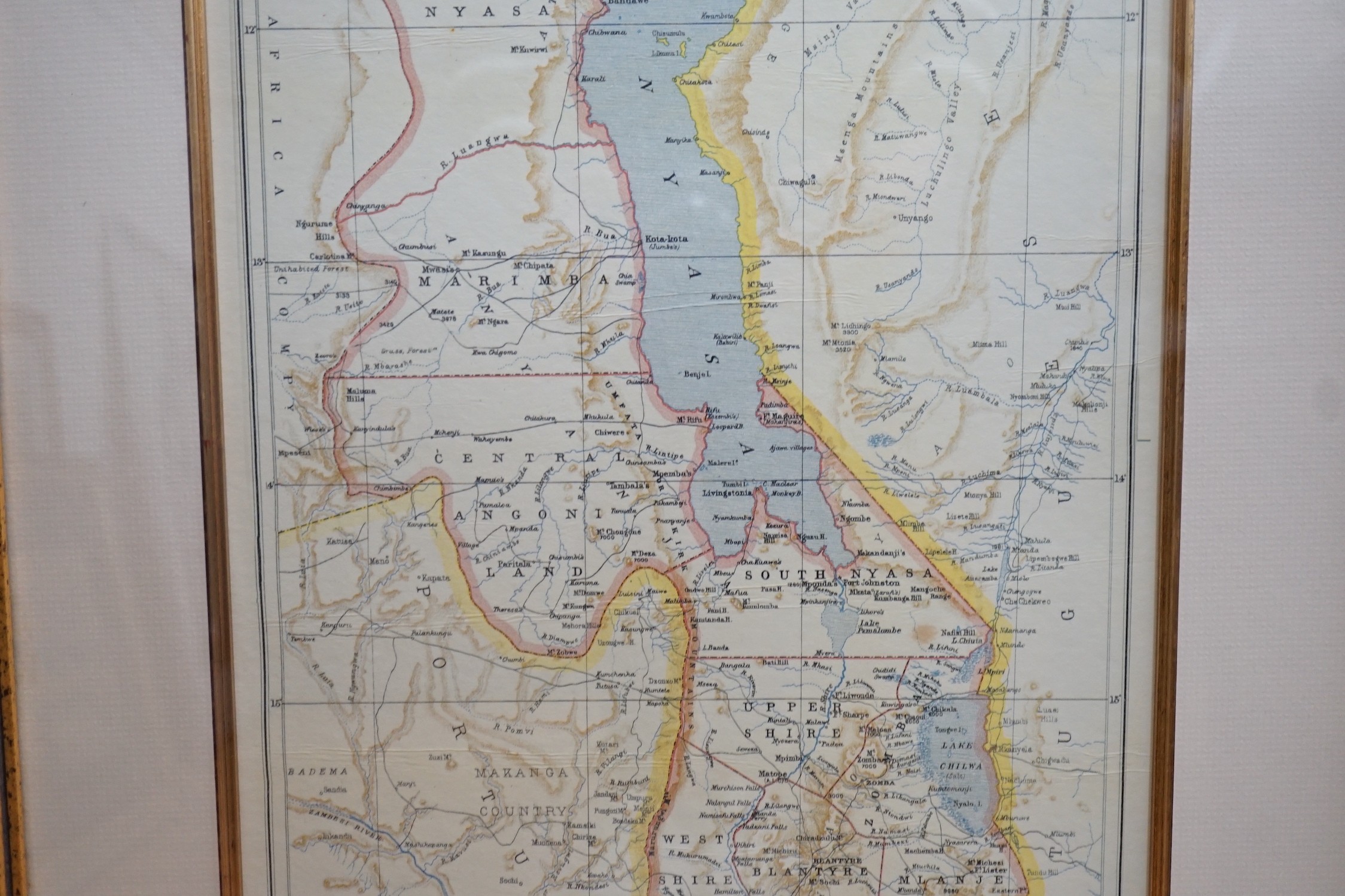 John Bartholomew / The XXth Citizens Atlas, Maps of British Central Africa Protectorate and Central and South Africa, 67 x 30cm and 43 x 34cm